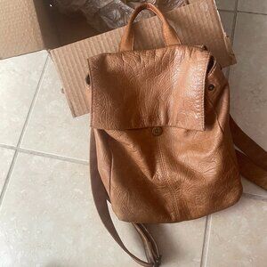 American Leather Co. leather backpack